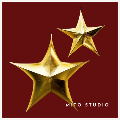 Estrella Dorado Metálico