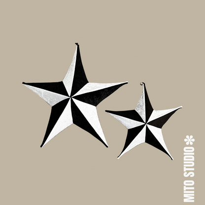 Estrella bicolor negra Terciopleo